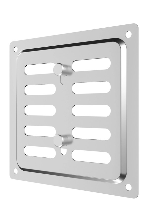 Решетка вентиляционная MER регулируемая 100x100 окрашенная сталь хром ERA