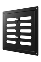 Решетка вентиляционная MER регулируемая 175х175 окрашенная сталь черный ERA